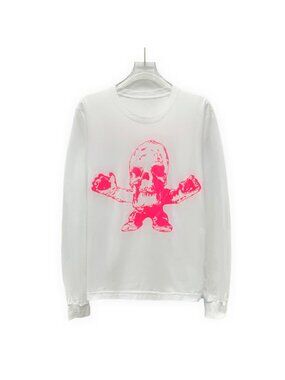 Chrome Hearts white cotton long-sleeve T-shirt